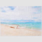 Waterverf Tropisch Paradise-strand Tissuepapier (Voorkant)