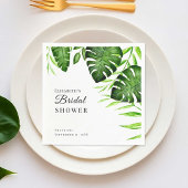 Waterverf Tropisch Vrijgezellenfeest Greenery Scri Servet