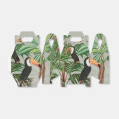 Waterverf Tropisch Woud & Toucan Vogels Bedankdoosjes (Uitgevouwen)