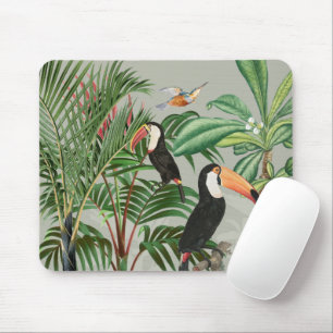 Waterverf Tropisch Woud & Toucan Vogels Muismat
