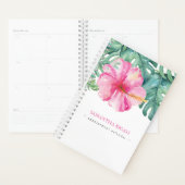 Waterverf tropische bloem planner (Display)