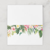 Waterverf Tropische bloemen en Grieks huwelijk (Buitenkant ongevouwen)