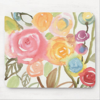 Waterverf Tropische bloemen Muismat