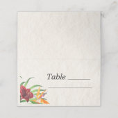 Waterverf Tropische bruiloft (Buitenkant ongevouwen)