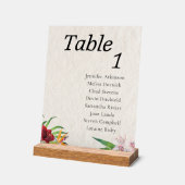 Waterverf Tropische bruiloft Zitting Grafiek Acryl Bord (Hoek)