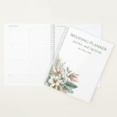Waterverf Tropische Elegantie-Bruiloft-Planner Planner (Display)