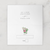 Waterverf Tropische Hibiscus Zomerbruiloft (Buitenkant ongevouwen)