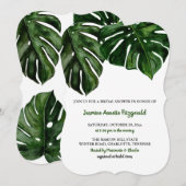 Waterverf Tropische Monstera Green | VRIJGEZELLENF Kaart (Voorkant / Achterkant)