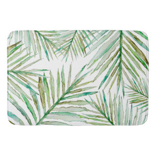Waterverf Tropische palm Leaf Badmat