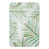 Waterverf Tropische palm Leaf Badmat (Voorkant Verticaal)