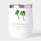 Waterverf Tropische palmbomen Bachelorette (Links)