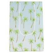 Waterverf Tropische palmbomen Medium Cadeauzakje (Achterkant)