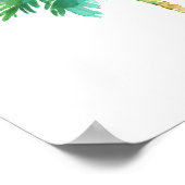 Waterverf tropische palmbomen poster (Hoek)