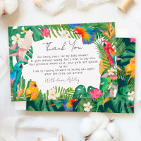 Waterverf tropische parrots baby shower