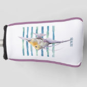 Waterverf TROPISCHE VIS ,  Golfheadcover (Voorkant)