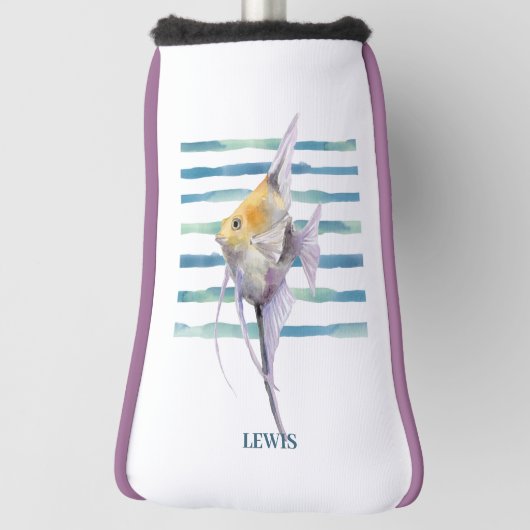 Waterverf TROPISCHE VIS ,  Golfheadcover (Draai 90)