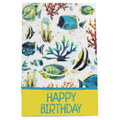 Waterverf Tropische vis op maat Medium Cadeauzakje (Voorkant)