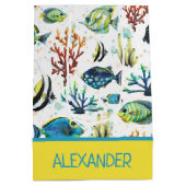 Waterverf Tropische vis op maat Medium Cadeauzakje (Achterkant)