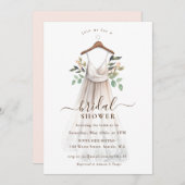 Waterverf Trouwjurk Vrijgezellenfeest Kaart (Voorkant / Achterkant)