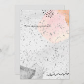 waterverf trouwuitnodiging kaart (Voorkant / Achterkant)