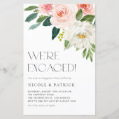 Waterverf Tuin Bloemen Verlovingsfeest (Voorkant)