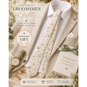 waterverf Tuin Bloemen Wilde bloemen Lentewei Stropdas