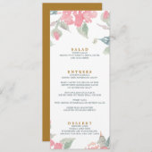 WATERVERF TUIN BRUILOFT diner menu (Voorkant / Achterkant)