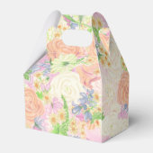 Waterverf Tuin Feest Bloemen Bruiloft Crest Bedankdoosjes (Achterkant)