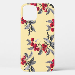 Waterverf tuin rowan plant naadloos op iPhone 12 hoesje