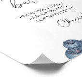 Waterverf tuinbessen - bubbly bar poster (Hoek)