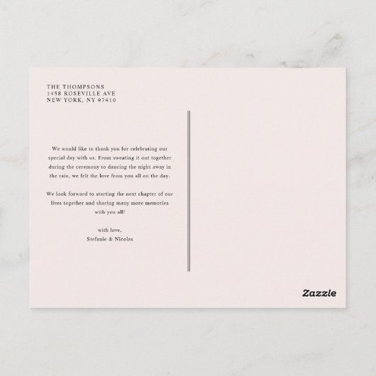 Waterverf  tuinbouwers Weddenschap Hartelijk dank Briefkaart (Achterkant)