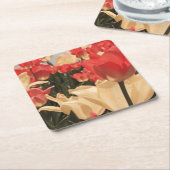 Waterverf Tulips Onderzetters (Schuin)