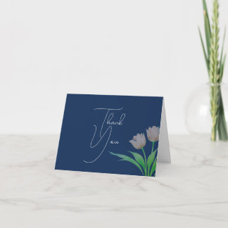 Waterverf Tulp Bloemige Trouw Dankkaart Bedankkaart