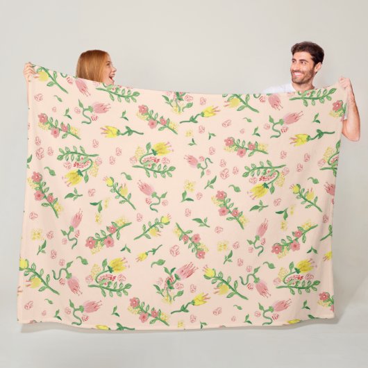 Waterverf Tulp Grote Deken (In situ)