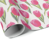 Waterverf Tulpen Cadeaupapier (Rol Hoek)