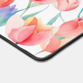 Waterverf Tulpen Pattern Desk Mat (Hoek)