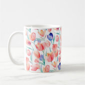 Waterverf Tulpen Pattern Mok (Links)