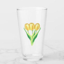  Waterverf Tulpen Spring Flowers Glas