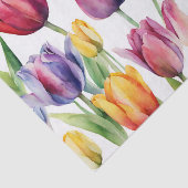 Waterverf tulpenbloemen elke gelegenheid tissuepapier (Detail)