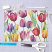 Waterverf tulpenbloemen elke gelegenheid tissuepapier (Craft)