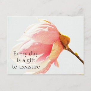 Waterverf Tulpenboombloem Briefkaart