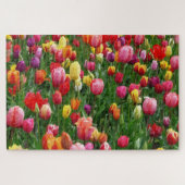 Waterverf Tulpenveld 1014 pc Jigzaag Puzzle Legpuzzel (Horizontaal)