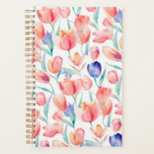 Waterverf Tulps Patroonplaat Planner (Voorkant)