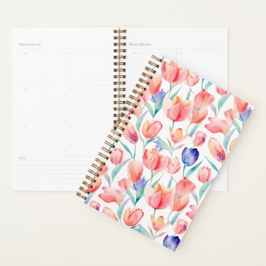 Waterverf Tulps Patroonplaat Planner (Display)