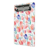 Waterverf Tulps Pattern Mini Clipboard Klembord (Angled2)