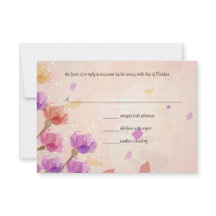 Waterverf Tulps Weddenschap RSVP-reactiekaart