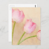 Waterverf Tulpventilatorverf Briefkaart (Voorkant / Achterkant)