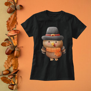 Waterverf Turkije in Pilgrim Pet T-shirt