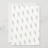 Waterverf Turkije Thanksgiving Dinner Kaart (Achterkant)