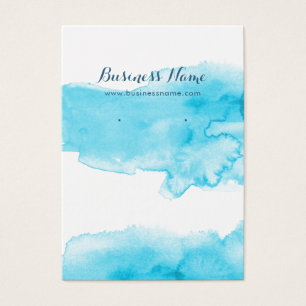 Waterverf Turquoise Background Earring Kaarten Visitekaartje